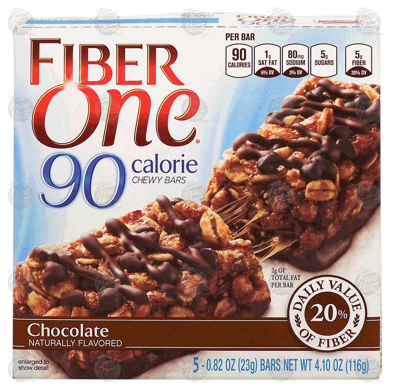 Fiber One&nbsp;90 calorie&nbsp;chocolate chewy bars, 5-count Full-Size Picture